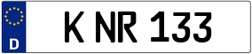 Trailer License Plate